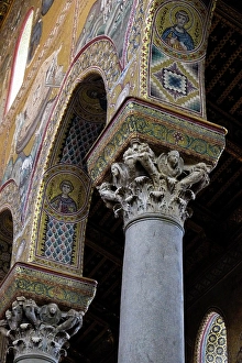 Prints of Monreale, Sicily. Monreale Cathedral built in the Arab-Norman Style. (Editorial Use Only) Images Dated 2024 December: Monreale, Sicily. Monreale Cathedral built in the Arab-Norman Style. (Editorial Use Only)