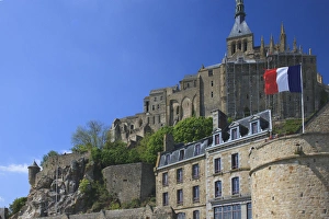 Normandy Prints: Mont Saint-Michel is an island commune in Normandy, France
