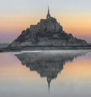 Images Dated 18th April 2020: Mont Saint-Michel on the Normandy coast of France
