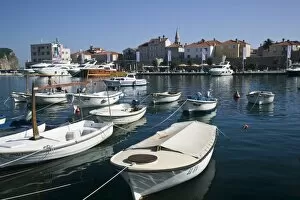 Montenegro, Budva. Budva Bay Yacht Harbor / Adriatic Sea