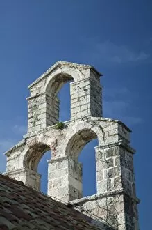 Montenegro, Budva. Budva Old Town / Stari Grad, Church Detail