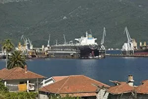 Montenegro, Herceg-Novi Bay / Zelenika. Zelenika Shipyard