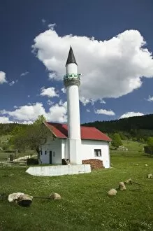 Montenegro, Kosovo Frontier, Dacici Village, Small Village Mosque
