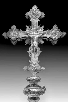 Jim Zuckerman Prints: Montenegro, Kotor. Abstract of decorated orthodox Christian cross