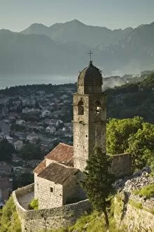 Montenegro, Kotor Bay / Kotor. Kotors mountainside fortifications / Late Afternoon