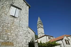 Montenegro, Kotor Bay / Perast. Church of St. Nikola Tower