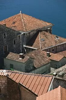 Montenegro, Kotor Bay / Perast. Perast Rooftops