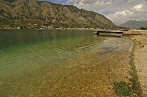 Images Dated 17th May 2007: Montenegro, Kotor, transparent green water of the Adriatic sea at the foot of a fjord s