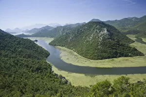 Images Dated 13th May 2007: MONTENEGRO, Rijeka Crnojevica. View of the Crnojevica River Delta near Lake Skadar