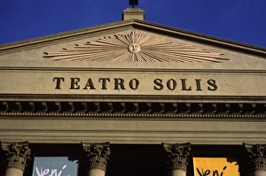 Theatre Prints: Montevideo, Uruguay, The Teatro Solis or Solis Theater