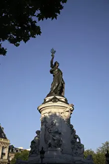 Place De La Republique Prints: The monument devoted to Republic of France in the Place de la Republique. Paris. France