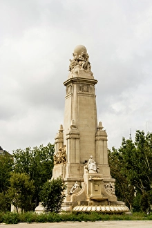 Images Dated 22nd June 2024: Monument to Miguel de Cervantes in Parque de la Montana, Madrid, Spain