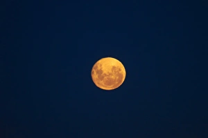 Astronomy Prints: Full moon seen from Dunedin, South Island, New Zealand