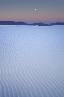 Full moon over White Sands National Monument, New Mexico