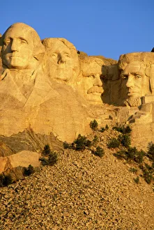 Carving Prints: Morning light on Mount Rushmore, Mount Rushmore National Memorial, South Dakota, USA