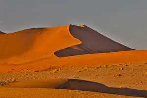 Images Dated 2nd July 2017: Morning light on the sand dunes of Sossusvlei, Namibia