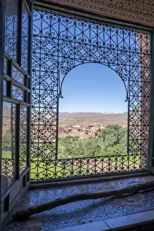 Morocco, Agdz, the Kasbah of Telouet, an enormous fortress belonging to the T hami