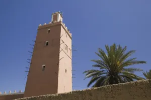 Stick Prints: MOROCCO, Anti Atlas, TIZNIT: The Grand Mosque (note the soul perches for the dearly