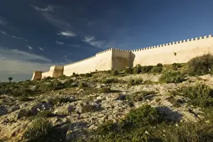 MOROCCO, Atlantic Coast, AGADIR: Ancient Kasbah Walls / Dawn