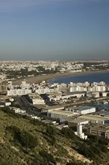 Images Dated 23rd March 2006: MOROCCO, Atlantic Coast, AGADIR: City and Commercial Port