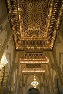 MOROCCO, Atlantic Coast, CASABLANCA: Hassan II Mosque, Interior Detail