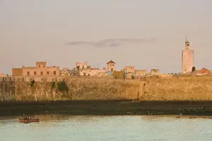 Images Dated 29th March 2006: MOROCCO, Atlantic Coast, EL, JADIDA: Cite Portugaise / Portuguese Fortress, Dawn View