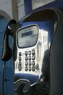 MOROCCO, Atlantic Coast, ESSAOUIRA: Moroccan Pay Telephone