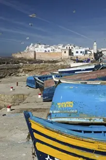 MOROCCO, Atlantic Coast, ESSAOUIRA: Town View from Fishing Port