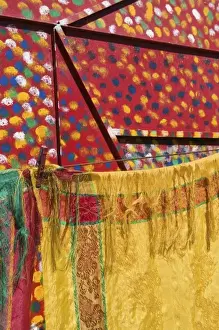 MOROCCO, Dades Valley, DADES GORGE: Colorful Shop Wall