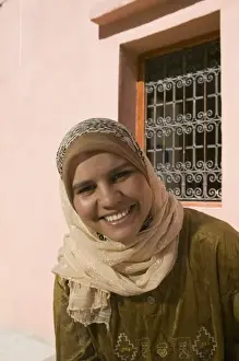 Smile Prints: MOROCCO, Dades Valley, DADES GORGE: Young Moroccan Woman. (MR)