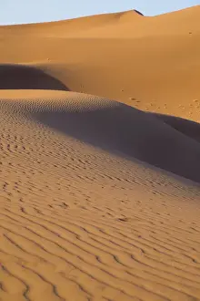 Morocco, Erg Chegaga (or Chigaga) is a Saharan sand dune (approximately 40 km to 15 km wide)