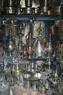 Images Dated 9th March 2006: MOROCCO, Fes: Fes El, Bali (Old Fes), Metalworkers Souk