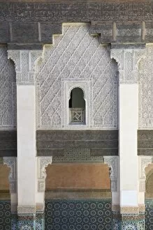 Images Dated 19th March 2006: MOROCCO, MARRAKECH: Ali Ben Youssef Madersa Theological College (b.1565) Interior Detail