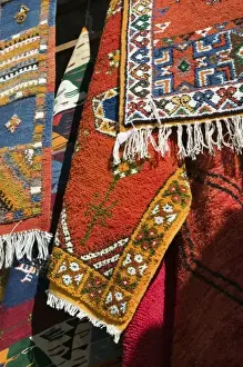 Images Dated 19th March 2006: MOROCCO, MARRAKECH: The Souqs of Marrakech (Markets) Details of the Carpet Souk