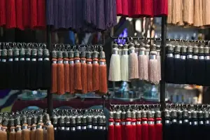 Images Dated 19th March 2006: MOROCCO, MARRAKECH: The Souqs of Marrakech (Markets) Tassles