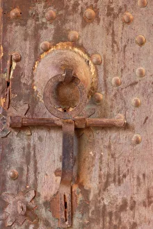Door Handle Prints: Morocco, Ouarzazate Province. Ait Ben Haddou, a UNESCO World Heritage Site