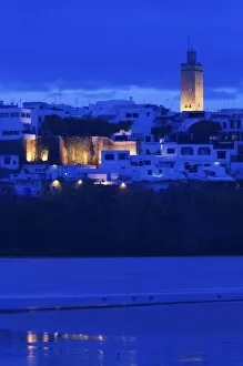 Images Dated 4th March 2006: MOROCCO, Rabat: Kasbah des Oudaias, Evening view from Oued Bou Regreg River