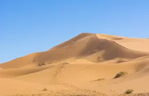 Images Dated 2028: Morocco Sahara Desert sand dunes in Las Palmeras area with peaks and sand