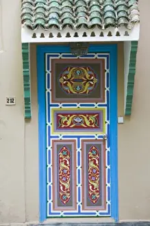 Images Dated 21st March 2006: MOROCCO, Souss Valley, TAROUDANT: Courtyard View of the Hotel Palais Salam Palace Doorway