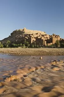 Images Dated 15th March 2006: MOROCCO, South of the High Atlas, AIT BENHADDOU: Morning Light on the Kasbah / Site of film shoots