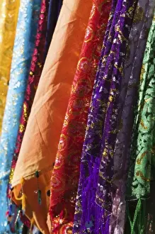 Images Dated 15th March 2006: MOROCCO, South of the High Atlas, AIT BENHADDOU: Moroccan Cloth for sale