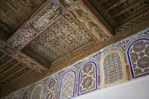 Images Dated 15th March 2006: MOROCCO, South of the High Atlas, OUARZAZATE: Taourirt Kasbah / Ornate Ceiling