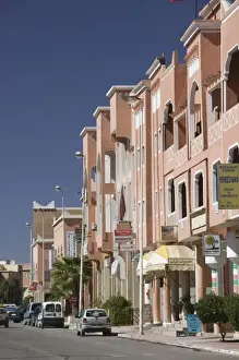 MOROCCO, South of the High Atlas, OUARZAZATE: Buildings along Avenue Moulay Rachid