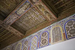 MOROCCO, South of the High Atlas, OUARZAZATE: Taourirt Kasbah / Ornate Ceiling