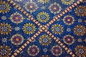 Mosaic painting inside Oplenac Royal Mausoleum, also known as Saint Georges Church