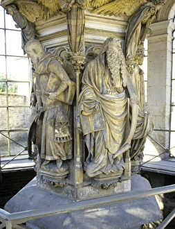 Renaissance Prints: Moses Well of Moses by Claus sluter. 14th cent. Dijon. Copyright: R