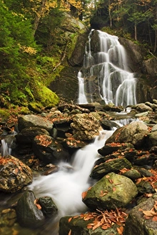 Falling Prints: Moss Geln Falls in Vermonts Green Mountains. Granville Reservation State Park