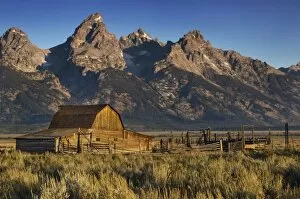 Images Dated 11th August 2007: Moulton Barn in Antelope Flats, Grand Teton National Park, Wyoming, USA