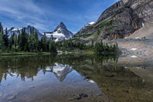 Provincial Park Prints: Mount Assiniboine reflected in Sunburst Lake