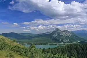 Images Dated 14th May 2010: Mount Baldy and Barrier Lake in the Kananaskis Country of Alberta, Canada